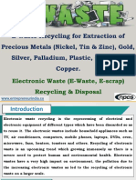 Sse Wasterecyclingforextractionofpreciousmetals 190308104848 PDF