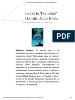 Notas sobre la "Divinidad" de la Montaña. Julius Evola. | Biblioteca Evoliana