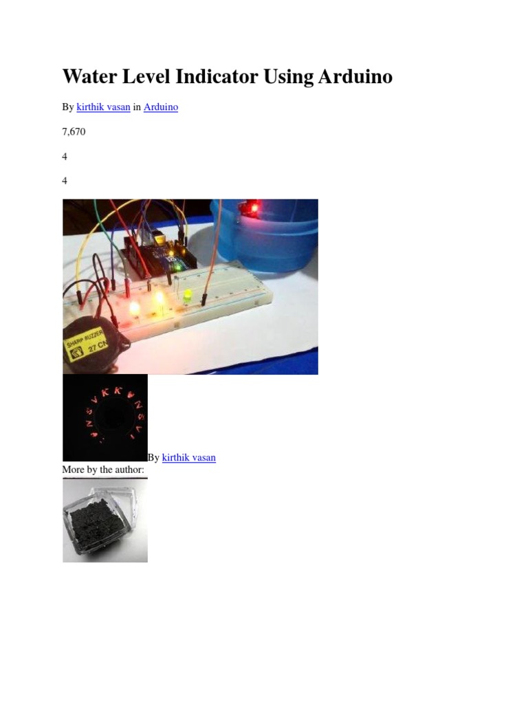 Water Level - ARDUINO UNO | PDF