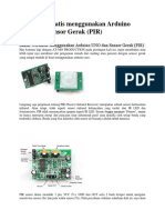 Saklar Otomatis PIR Arduino