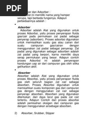 Adsorber Vs Absorber Pdf