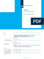 Checklist Visiting Family Friends