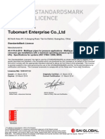 Certificate Gasflex Buena