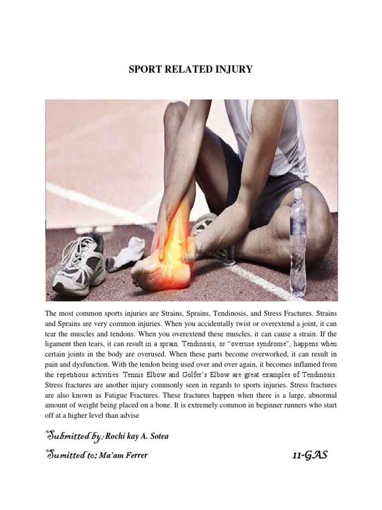 Common Sports Injuries Explained | PDF | Sports & Recreation