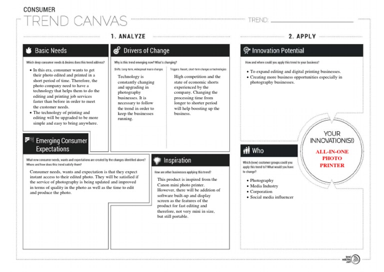 Consumer Trend Canvas | PDF | Printer (Computing) | Digital Technology