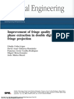 Improvement of Fringe Quality For Phase Extraction in Double Digital Fringe Projection