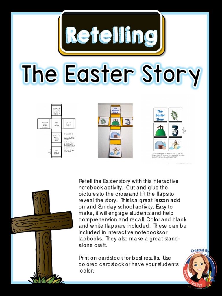 Easter Story Craft Interactive Notebook Activity | PDF | Learning ...