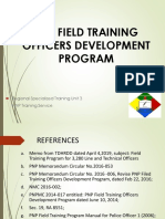 PNP Field Training Officers Development Program