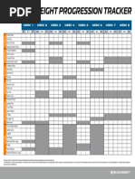 Body for Life Workout Progress Tracker | PDF | Physical Exercise ...