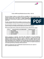 Dear All Abmers, Circular: Abm'S Group Mediclaim Insurance Policy - 2019-20