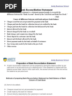 Bank Reconciliation Statement: Causes of Difference Between Cash Book and Pass Book Balance