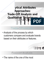 Analytical Attributes Approaches