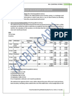 Subsequent Measurement of Inventory: 2. First in First Out Method (FIFO) : (Interchangeable Inventory)