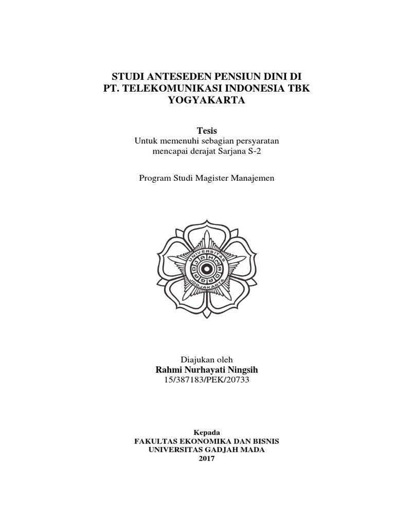 Contoh Tesis Kualitatif Pdf Pdf