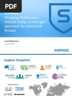 Sophos: Stopping Tomorrow's Attacks Today: A Next-Gen Approach For Advanced Threats