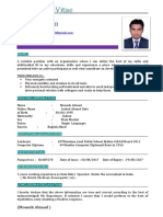 CV Monesh Ahmad Data Entry Operator