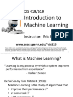 Introduction To Machine Learning: WWW - Seas.upenn - Edu/ Cis519