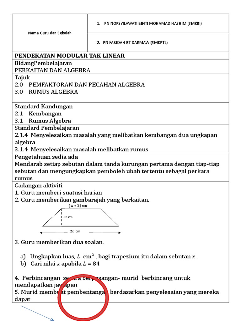 Pemfaktoran Rumus Algebra Pdf