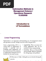 LP Formulation MIT