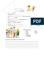 Introduce Yourself Worksheet Templates Layouts 96362