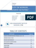 " "A Study On Workers Engagement Activities ": Indu Management Institute Vadodara