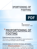 Proportioning of Footing