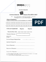 Dhaka Bank Passport Fee Deposit Form