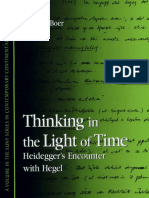 Thinking in The Light of Time: Heidegger's Encounter With Hegel. Karin de Boer