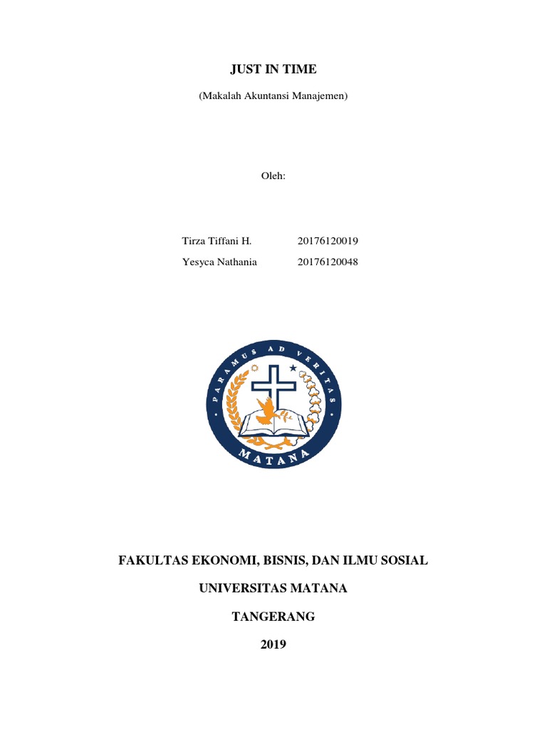 Konsep dan Manfaat Just In Time (JIT) | PDF