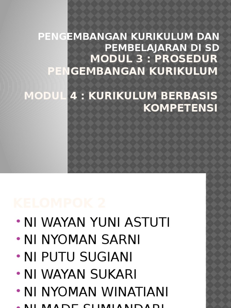 Modul 3 Dan 4 | PDF