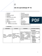 Sesión de Aprendizaje #01