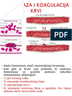 Hemostaza I Koagulacija Krvi