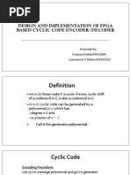 Design and Implementation of FPGA Based Cyclic Code