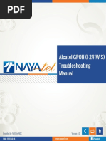 Alcatel Gpon (I-241W-S) Troubleshooting Manual: Provided By: Nayatel Noc