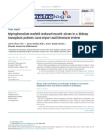 Mycophenolate Mofetil-Induced Mouth Ulcers in A Kidney Transplant Patient: Case and Literature Review