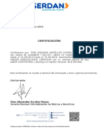 Certificacion de Serdan Av Villas PDF