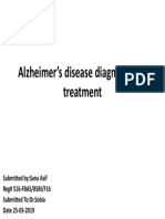 Alzheimer's Disease Diagnosis and Treatment