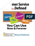 Customer Service Finally Defined - Nancy Friedman PDF