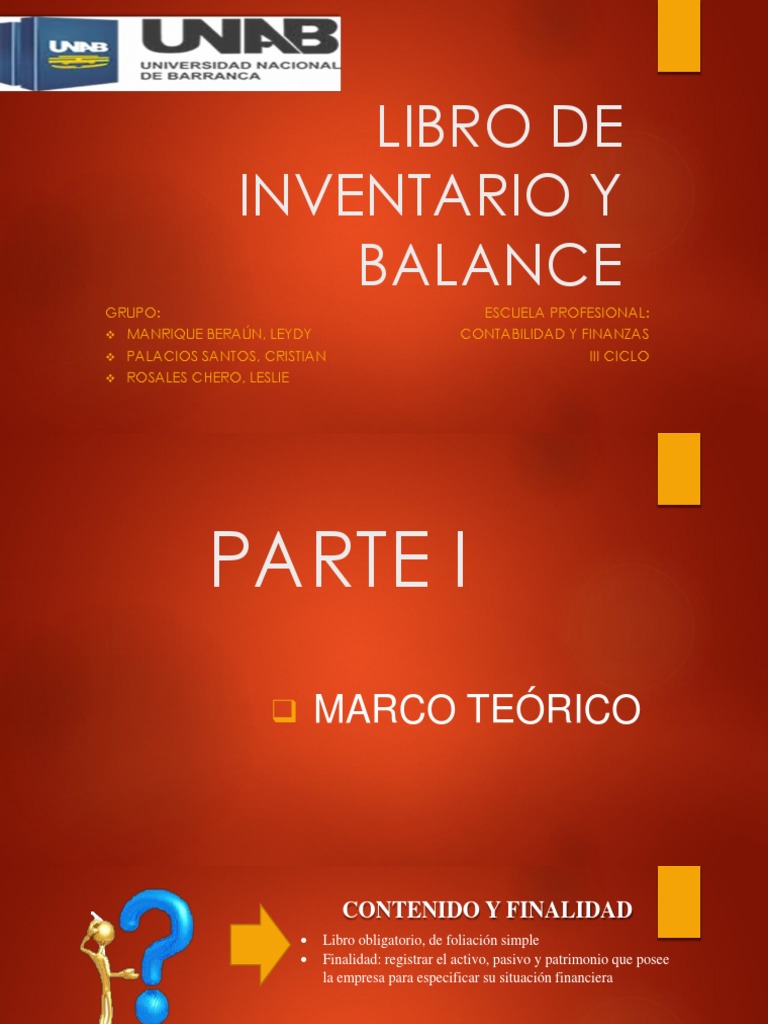 Libro de Inventarios y Balances | PDF | Hoja de balance | Contabilidad