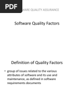 Software Quality Factors