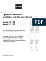 Optelecom 9000 Series Installation and Operation Manual