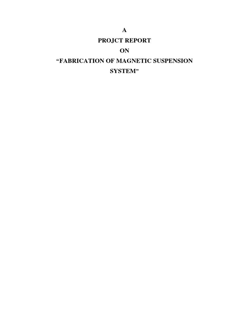 Fabrication of Suspension System PDF Physical Quantities