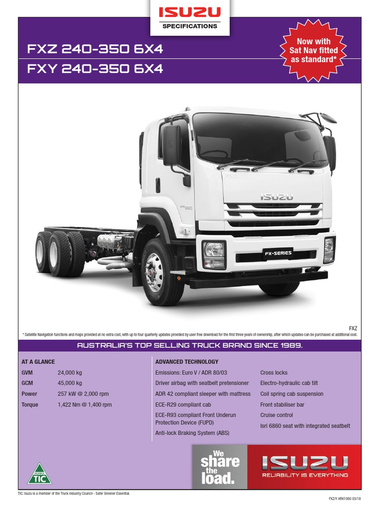 ISUZU BIG FXシリーズ カタログ ISUZU-FXY-260-355-F3Q-R-HERO-