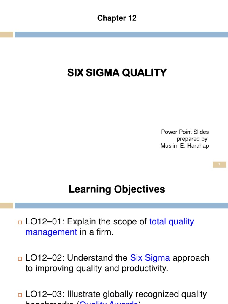 Six Sigma Quality Management Overview | PDF | Six Sigma | Business