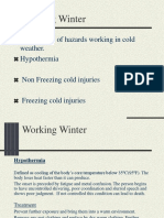 Working in Winter and Its Hazards