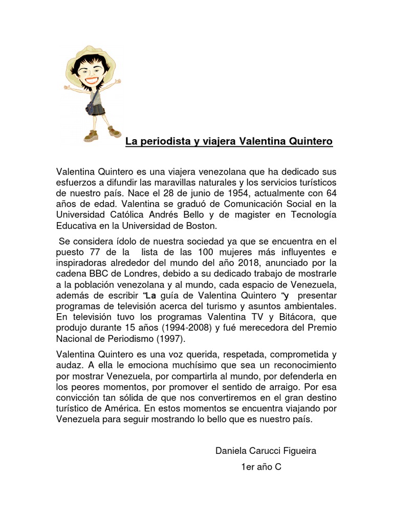 Valentina Quintero | PDF | Venezuela