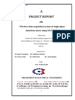 A Project Report On: "Wireless Data Acquisition System of Single Phase Induction Motor Using MATLAB"