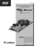 Modbus Communication Instructions: Models: 1.0 - 1.3 - 1.5