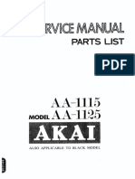 Akai AA-1115,1125 Service Manual