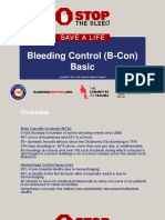 Bleeding Control Basic Instructor Presentation Notes